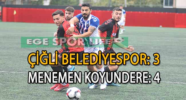 LİDER MENEMEN KOYUNDERE, ÇİĞLİ DEPLASMANINDA ZORDA OLSA 3 PUAN ALMASINI BİLDİ