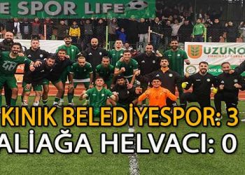KINIK BELEDİYE, SAHASINDA ALİAĞA HELVACI’YI MAĞLUP ETTİ