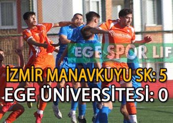 İZMİR MANAVKUYU SK, ZİRVE YARIŞINI BIRAKMIYOR