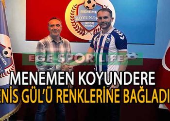 MENEMEN KOYUNDERE, SAVUNMAYI ENİS GÜL İLE GÜÇLENDİRDİ