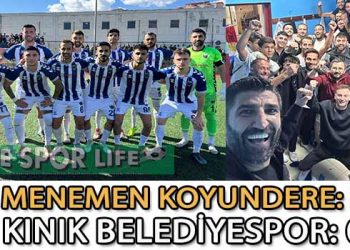 LİDER MENEMEN KOYUNDERE, KINIK BLD. ENGELİNİ AŞMASINI BİLDİ