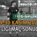 29-30 KASIM 2025, BAL LİGİ MAÇ SONUÇLARI