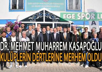 DR.MEHMET MUHARREM KASAPOĞLU’NDAN İZMİR ASKF’YE ZİYARET
