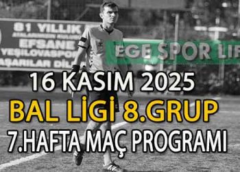 16 KASIM 2025, BAL LİGİ 8.GRUP 7.HAFTA MAÇ PROGRAMI