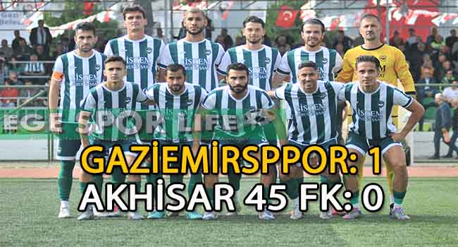 NAMAĞLUP LİDER GAZİEMİRSPOR, 3. LİGE KİLİTLENDİ