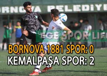 LİDER KEMALPAŞASPOR, BORNOVA DEPLASMANINDAN İSTEDİĞİNİ ALDI