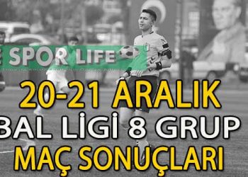 20-21 ARALIK BAL LİGİ 8 GRUP MAÇ SONUÇLARI