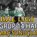 BAL LİGİ 8.GRUP 14.HAFTA MAÇ SONUÇLARI