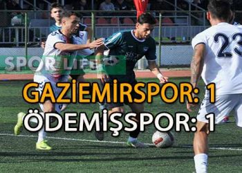 NAMAĞLUP LİDER GAZİEMİRSPOR, ÖDEMİŞSPOR İLE PUANLARI PAYLAŞTI