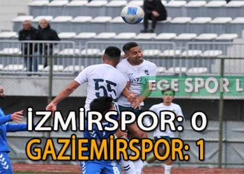 LİDER GAZİEMİRSPOR, İZMİRSPOR ENGELİNİ AŞMASINI BİLDİ