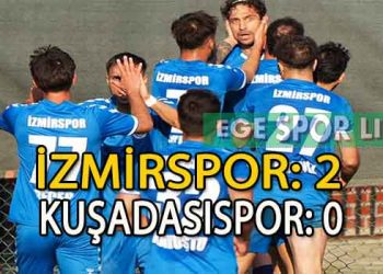 İZMİRSPOR, KUŞADASI ENGELİ AŞTI VE ZİRVE YARIŞINDAN KOPMADI