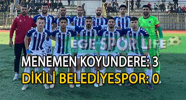 LİDER MENEMEN KOYUNDERE, DİKİLİ ENGELİNİ AŞMASINI BİLDİ