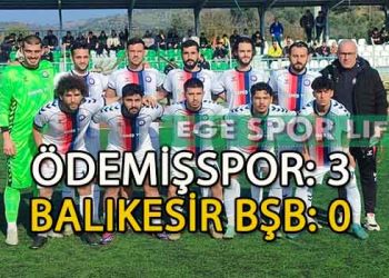 ÖDEMİŞSPOR, EVİNDE RAHAT GALİP GELDİ
