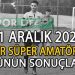 21 ARALIK 2025, İZMİR SÜPER AMATÖR’DE GÜNÜN SONUÇLARI