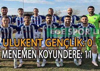 LİDER MENEMEN KOYUNDERE’DEN GOL YAĞMURU