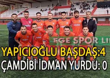 YAPICIOĞLU BAŞDAŞ, ÇAMDİBİ İDMAN YURDU ENGELİNİ AŞMASINI BİLDİ