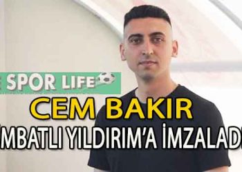 İMBATLI YILDIRIM’DA TEKNİK ADAM CEM BAKIR OLDU
