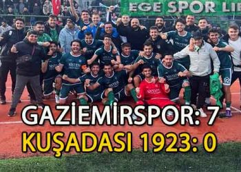 GAZİEMİRSPOR, FARKLI KAZANDI VE İLK DEVREYİ LİDER TAMAMLADI