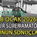18 OCAK 2026, İZMİR SÜPER AMATÖR’DE GÜNÜN SONUÇLARI