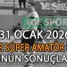 31 OCAK 2026, İZMİR SÜPER AMATÖR LİGDE GÜNÜN SONUÇLARI