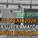 10 OCAK 2026, İZMİR SÜPER AMATÖR’DE GÜNÜN SONUÇLARI