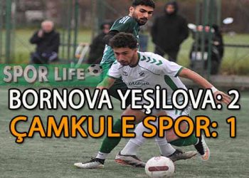 BORNOVA YEŞİLOVA, ÇAMKULE ENGELİ AŞTI VE PLAY-OFF UMUTLARINI SÜRDÜRDÜ