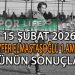 15 ŞUBAT 2026, İZMİR AYFER ELMASTAŞOĞLU 1.AMATÖR’DE GÜNÜN SONUÇLARI