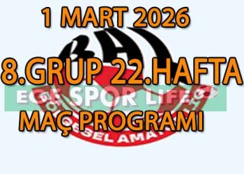 1 MART 2026, BAL LİGİ 8.GRUP 22.HAFTA MAÇ PROGRAMI