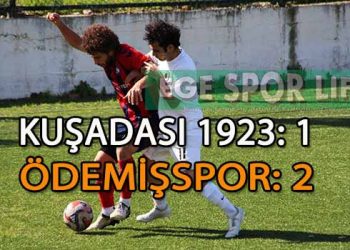 ÖDEMİŞSPOR, EKSİK KALDIĞI MAÇI KAZANMASINI BİLDİ