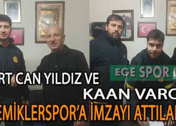 ŞEMİKLERSPOR TRANSFERDE HIZ KESMEDİ. MERT CAN VE KAAN’DA İMZAYI ATTILAR