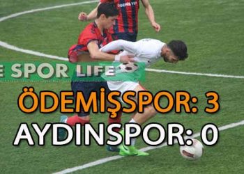 ÖDEMİŞSPOR, AYDINSPOR ENGELİNİ AŞMASINI BİLDİ