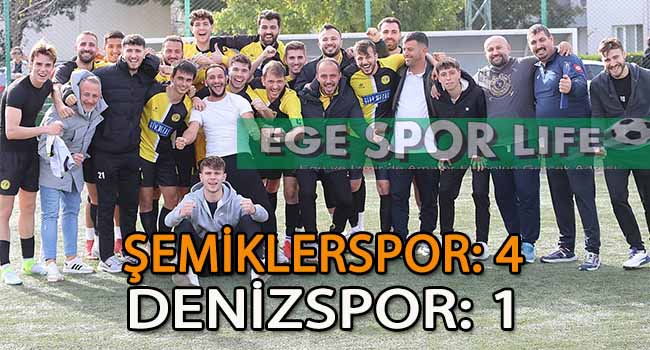 ŞEMİKLERSPOR LİGE GALİBİYETLE VE 3 PUANLA BAŞLADI