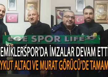 ŞEMİKLERSPOR, AYKUT VE MURAT’I RENKLERİNE BAĞLADI