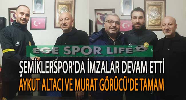 ŞEMİKLERSPOR, AYKUT VE MURAT’I RENKLERİNE BAĞLADI