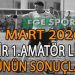 1 MART 2026, İZMİR AYFER ELMASTAŞOĞLU 1.AMATÖR LİGDE GÜNÜN SONUÇLARI