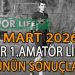 7 MART 2026, İZMİR AYFER ELMASTAŞOĞLU 1.AMATÖR LİGDE GÜNÜN SONUÇLARI