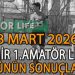 8 MART 2026, İZMİR AYFER ELMASTAŞOĞLU 1.AMATÖR LİGDE GÜNÜN SONUÇLARI