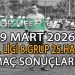 29 MART 2026, BAL LİGİ 8.GRUP 25.HAFTA MAÇ SONUÇLARI