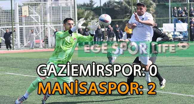 GAZİEMİRSPOR, MANİSA’YA KAYBETTİ VE LİDERLİKTEN OLDU