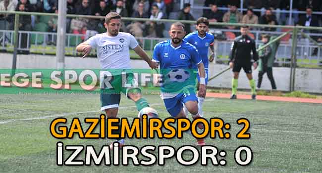 GAZİEMİRSPOR, İZMİRSPOR’U YENEREK ZİRVE YARIŞINI SÜRDÜRDÜ
