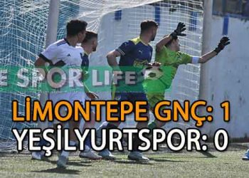 LİMONTEPE GENÇLİK, YEŞİLYURTSPOR’U TEK GOLLE GEÇMEYİ BAŞARDI