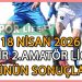 18 NİSAN 2026, İZMİR MUSTAFA KASAP 2.AMATÖR LİGDE GÜNÜN SONUÇLARI