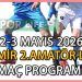 2-3 MAYIS 2026, İZMİR MUSTAFA KASAP 2.AMATÖR LİG MAÇ PROGRAMI