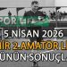 5 NİSAN 2026, İZMİR MUSTAFA KASAP 2.AMATÖR LİGDE GÜNÜN SONUÇLARI