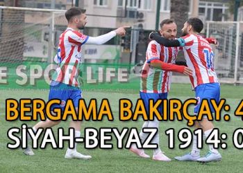 BERGAMA BAKIRÇAY’DAN NET GALİBİYET