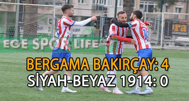 BERGAMA BAKIRÇAY’DAN NET GALİBİYET