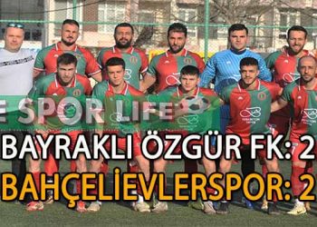 BAHÇELİEVLER, BAYRAKLI DEPLASMANINDA 1 PUANA RAZI OLDU