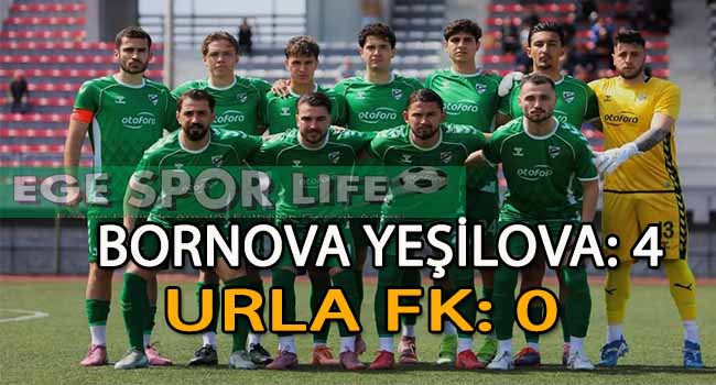 BORNOVA YEŞİLOVA, URLA FK KARŞISINDA NET GALİBİYET ELDE ETTİ