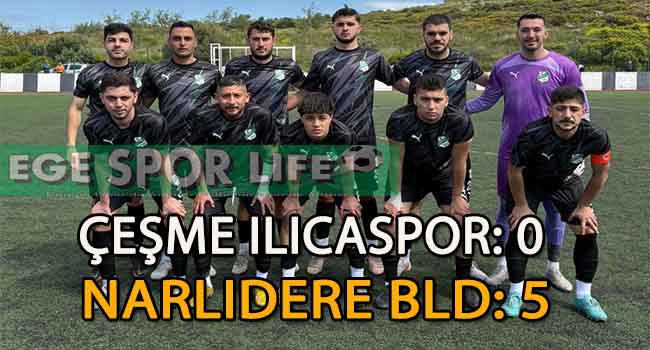 NARLIDERE BELEDİYESPOR, ILICA DEPLASMANINDAN 3 PUANI 5 GOLLE ALDI