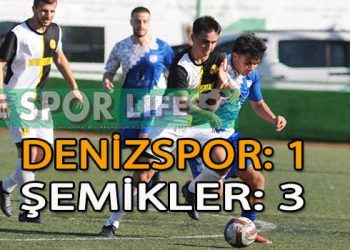 ŞEMİKLERSPOR, DENİZSPOR’DAN İSTEDİĞİ 3 PUANI 3 GOLLE ALDI